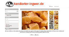 Desktop Screenshot of kandierter-ingwer.de